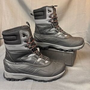 Free Soldier men's waterproof insulated snow boots black and gray size 11